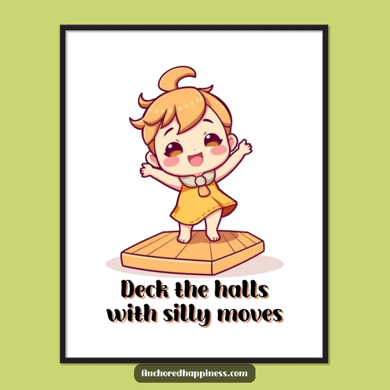 Funny Free Printable Wall Art: Deck Dancer - Hilarious Downloadable Art for Your Space!