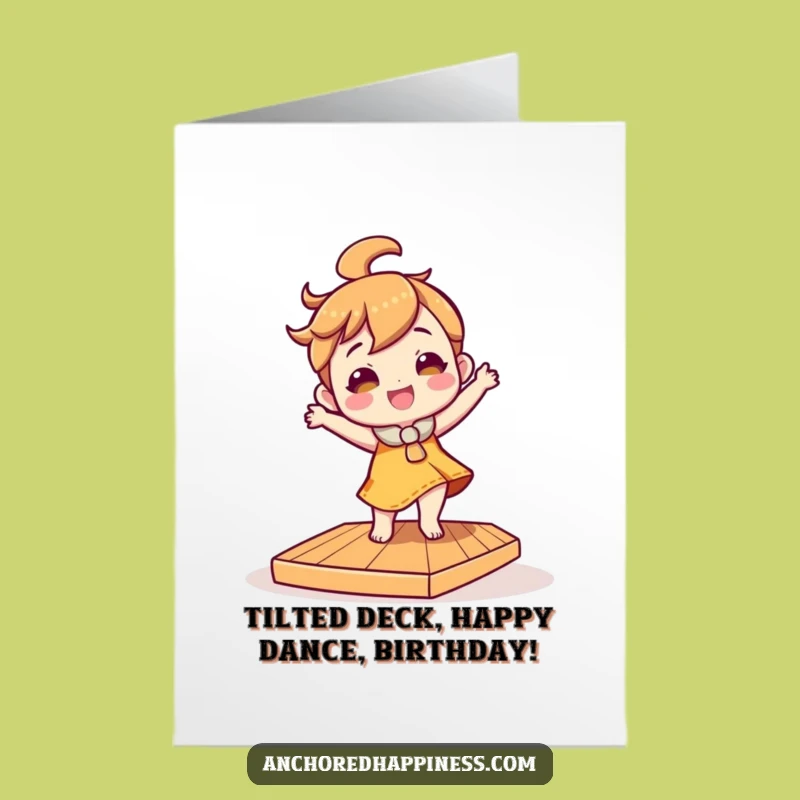 Funny Free Printable Birthday Card: Silly Dancer Deck - Hilarious Downloadable Gift!