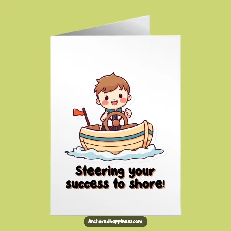 Free Printable Boat Card Funny Congrats Downloadable Gift Idea