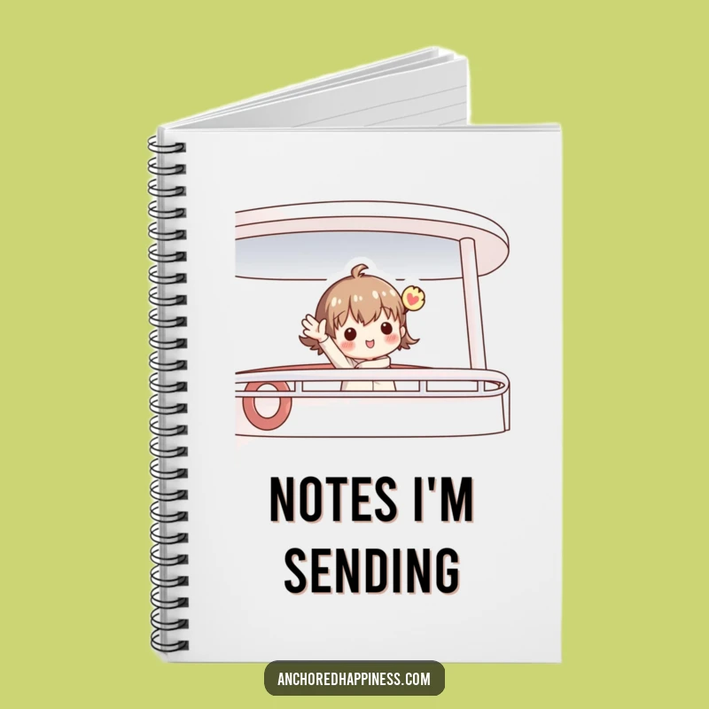 Funny Enthusiastic Sailor Notebook: Charming Figure Nautical Journal for Ideas, Ideal Funny Gift