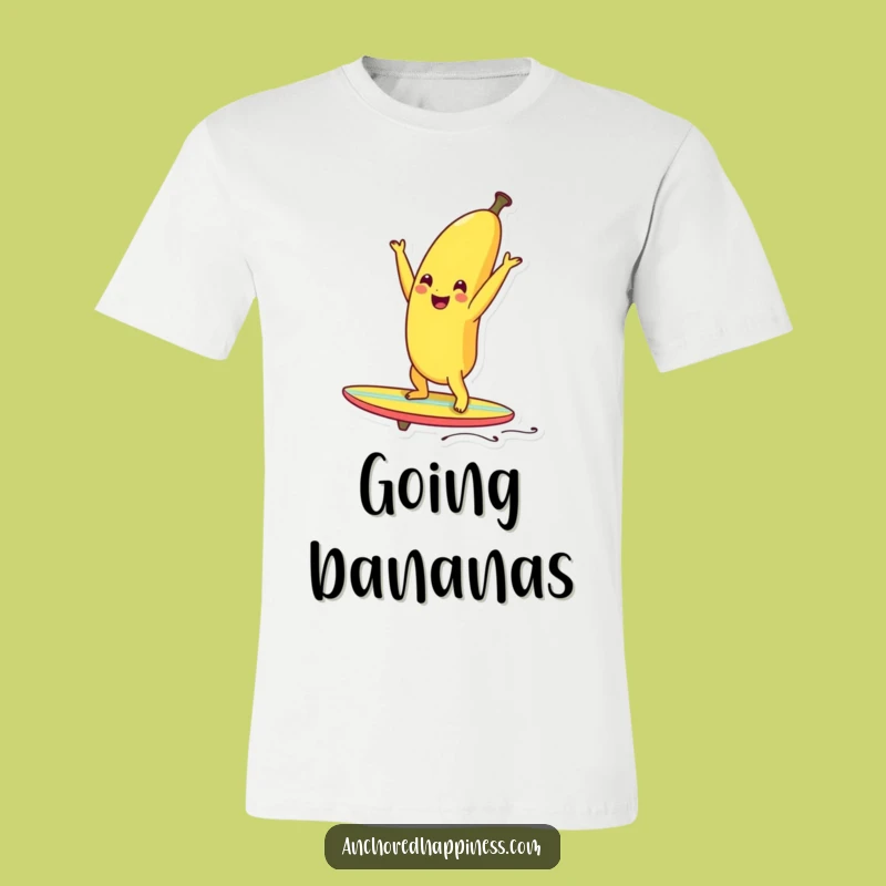 Funny Banana Surf T-Shirt: Hilarious Beach Gag Gift