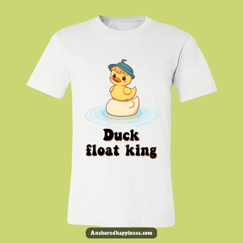 Funny Ducky Rider T-Shirt - Whimsical Character's Hilarious Water Adventure!