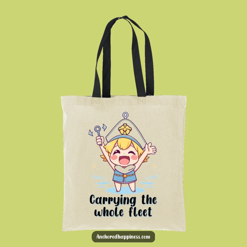 Funny Anchor Cheer Tote Bag - Carry Your Fun Nautical Essentials